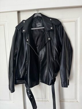 Levi's Black Leather Biker Jacket